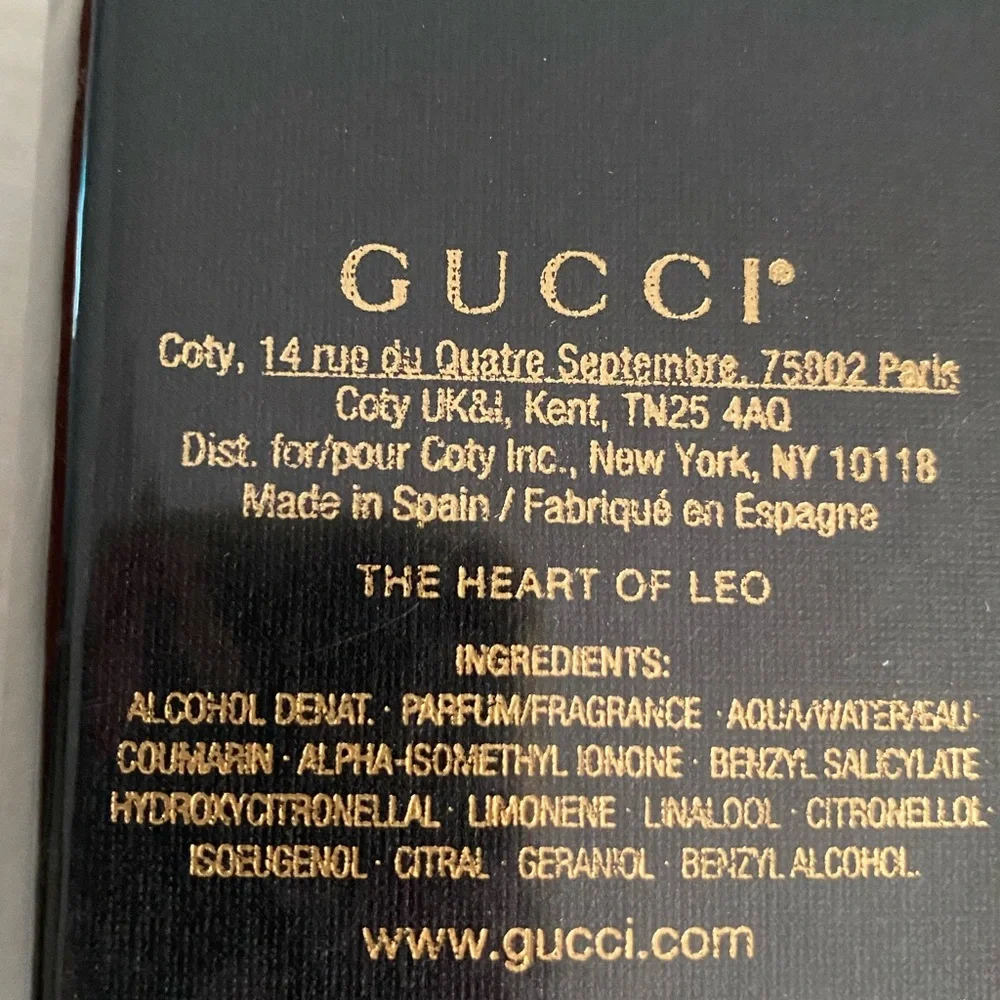 NIB Gucci The Alchemist's Garden The Heart Of Leo Parfum Spray 3.3 FL OZ/100 ml - Picture 4 of 5